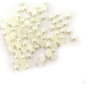 6 Mm Krem Renk Yarım Inci 25 gr (350-400 ADET)
