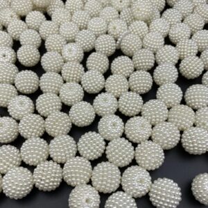 Böğürtlen Boncuk 14 Ml 50 Gr (53 Adet ) Krem Renk