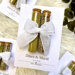 Kişiye Özel 2'li Kına Lavanta Set (25 Adet ) Hediyelik Kına