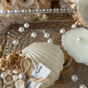 Kişiye Özel İstiridye Mumluklar 15 Adet