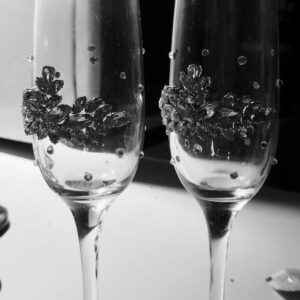 Taşlı Şampanya Kadehi 2'li