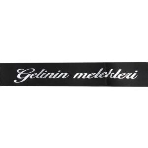 Siyah Gelinin Melekleri Yazılı Kuşak