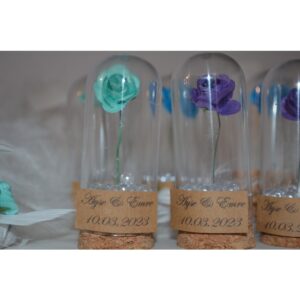 Hediyelik Mika Ters Fanus Çiçek Kına Düğün , Nişan , Söz , Doğum Günü (20 Adet )