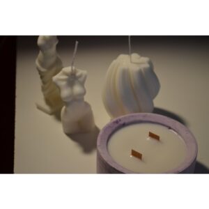 Vanilya Kokulu Soya Wax Mum