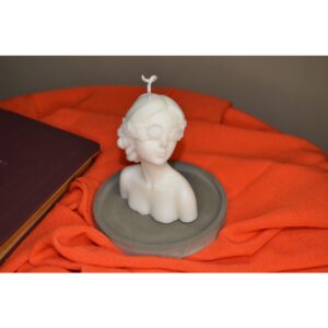 Çiçekli Kız Soya Wax Mum