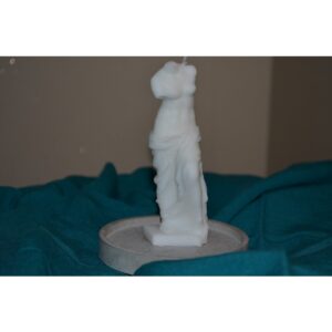 Vücut Heykel Görünümlü Mum , Yuvarlak Dekoratif Altlık