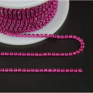 Fuşya Renk Şerit Zincir 1 Metre