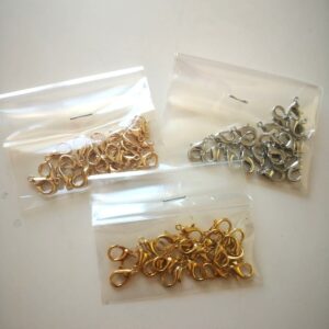 502 Papağan Klips 3'lü Set Gold - Silver (NİKEL) - Rose (60 ADET)