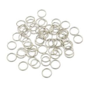 6*6 mm Metal Gümüş Renk Halka ( 100 Adet )