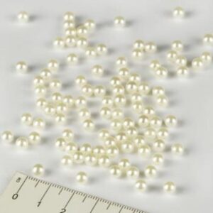 4 Mm Deliksiz Inci Krem Renk 25 gr (600-620 Adet )