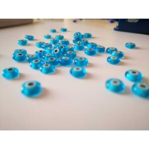 Mavi Cam Nazar Boncuğu 8 mm (10 adet)