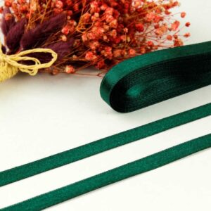Zümrüt Yeşil Saten Kurdele 1  cm  10 metre (2  adet)