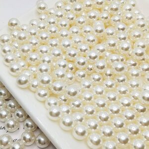 8 Mm Plastik Çakma Incisi Deliksiz Inci Krem Renk 30 gr ( 80-85 Adet )