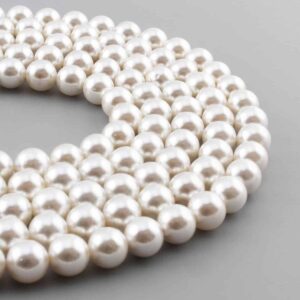 8 mm Delikli Plastik İnci 50 gr (210 Adet )