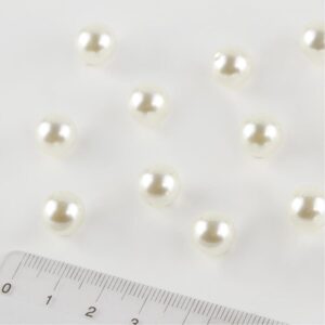 10 Mm Çakma Incisi Deliksiz Inci Krem Renk 25 gr (45-50 ADET)