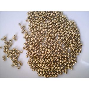 4 Mm Gold Renk Plastik Boncuk 25 gr (660- 680 Adet )