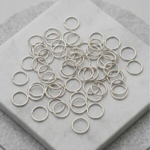 6*6 mm Metal Gümüş Renk Halka ( 100 Adet )