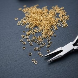 6*6 mm Gold Takı Halkası (100 Adet )