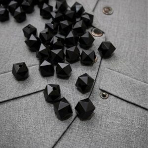 Küp Siyah Boncuk 14 mm 50 gr ( 53 Adet )